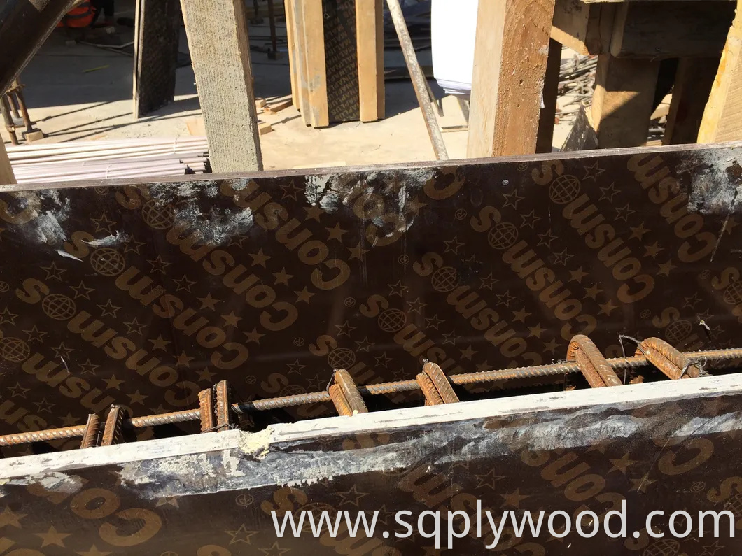 Consmos 3 Star 18mm Waterproof Melamine WBP Glue Film Faced Plywood for Construction